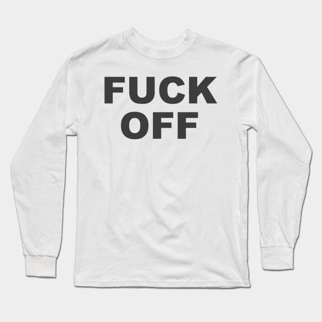 classic fuck off vintage retro Long Sleeve T-Shirt by psninetynine